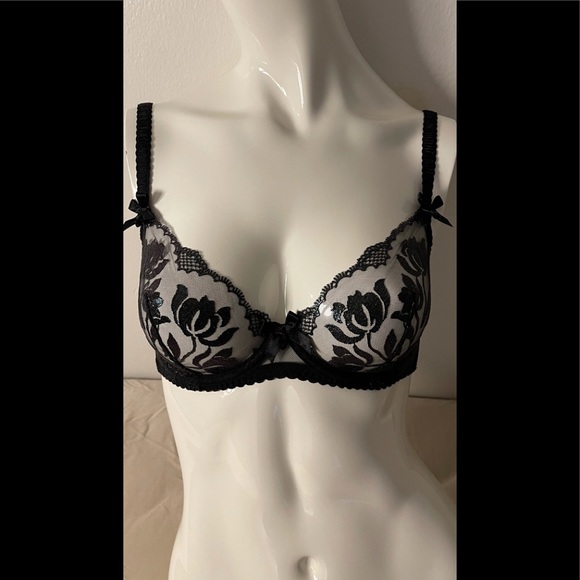 Agent Provocateur Other - NWT Agent Provocateur Sparkle Plunge Black Bra
